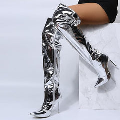 over the knee stiletto boots