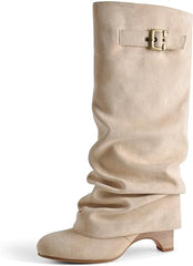 Suede Slouchy Boots