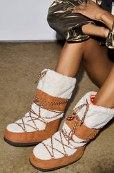 AZALEA WANG VALENTINA SUEDE BOOT IN TAN