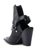 AZALEA WANG WADE BLACK WESTERN BOOTIE