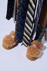 AZALEA WANG ZUNI BROWN SHERPA CLOG