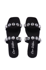 ANNICE BLACK GEM EMBELLISHED SANDAL