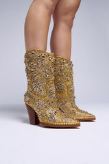 AZALEA WANG CONSUELOS EMBELLISHED WESTERN BOOTIE