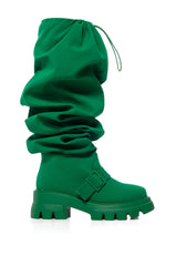 AZALEA WANG FRAPPE GREEN OVER THE KNEE BOOT