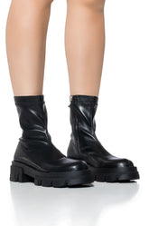 AZALEA WANG KNOXTON DENIM BOOT