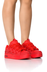 AZALEA WANG KORR RED SNEAKER