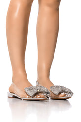 AZALEA WANG LOULOU SILVER AND CLEAR FLAT