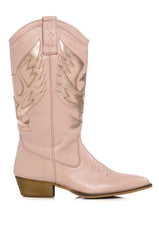 AZALEA WANG MOCO NUDE WESTERN BOOT