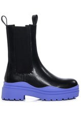 AZALEA WANG ONLY IN MY DREAMS FLATFORM BOOTIE IN PERIWINKLE