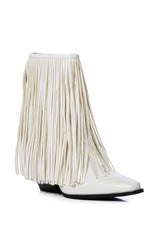 AZALEA WANG SCARLETT CHUNKY BOOTIE IN WHITE