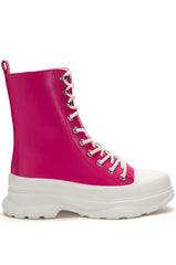 AZALEA WANG SOUTH FLATFORM SNEAKER IN PINK