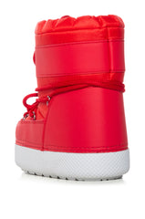 AZALEA WANG SPIFFY RED FLAT BOOTIE