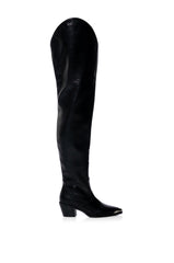 AZALEA WANG RIA OVER THE THIGH WESTERN BOOT IN BLACK