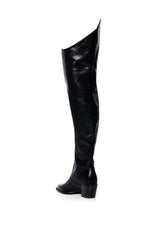 AZALEA WANG RIA OVER THE THIGH WESTERN BOOT IN BLACK