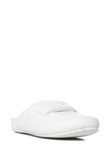 AZALEA WANG THORTON LOAFER SLIDE IN WHITE