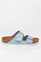 BIRKENSTOCK ARIZONA DOVE BLUE PATENT BIRKO-FLOR SANDAL