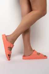 BIRKENSTOCK ARIZONA EVA CORAL PEACH SANDAL