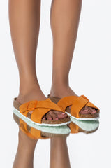 BIRKENSTOCK SIENNA RUSSET ORANGE SUEDE SANDAL