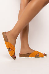BIRKENSTOCK SIENNA RUSSET ORANGE SUEDE SANDAL