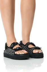 CORTA BLACK STRAP SANDAL