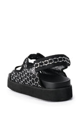 CORTA BLACK STRAP SANDAL