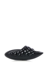 EGOMAR QUILTED DESIGN SLIP ON SANDAL IN BLACK