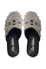 GLAMISIS BLACK EMBELLISHED SLIPPER