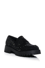 HUTCH EMBELLISHED LOAFER IN BLACK