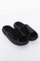 LET IT GO FLAT SANDAL IN BLACK