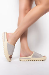 LET IT GO FLAT SANDAL IN BONE