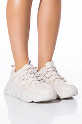 BRIELLA CHUNKY SNEAKER IN BEIGE