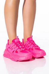 BRIELLA CHUNKY SNEAKER IN PINK