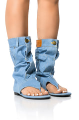 MATIE DENIM GLADIATOR SANDAL