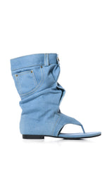 MATIE DENIM GLADIATOR SANDAL