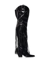 MONTANA SUEDE BOOT IN BLACK