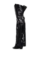 MONTANA SUEDE BOOT IN BLACK