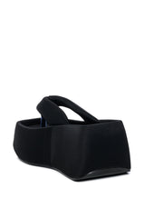 VERONICA BASIC FLATFORM FLIP FLOP SANDAL IN BLACK