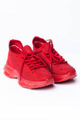 WANNA SEE IT ALL FLAT SNEAKER RED