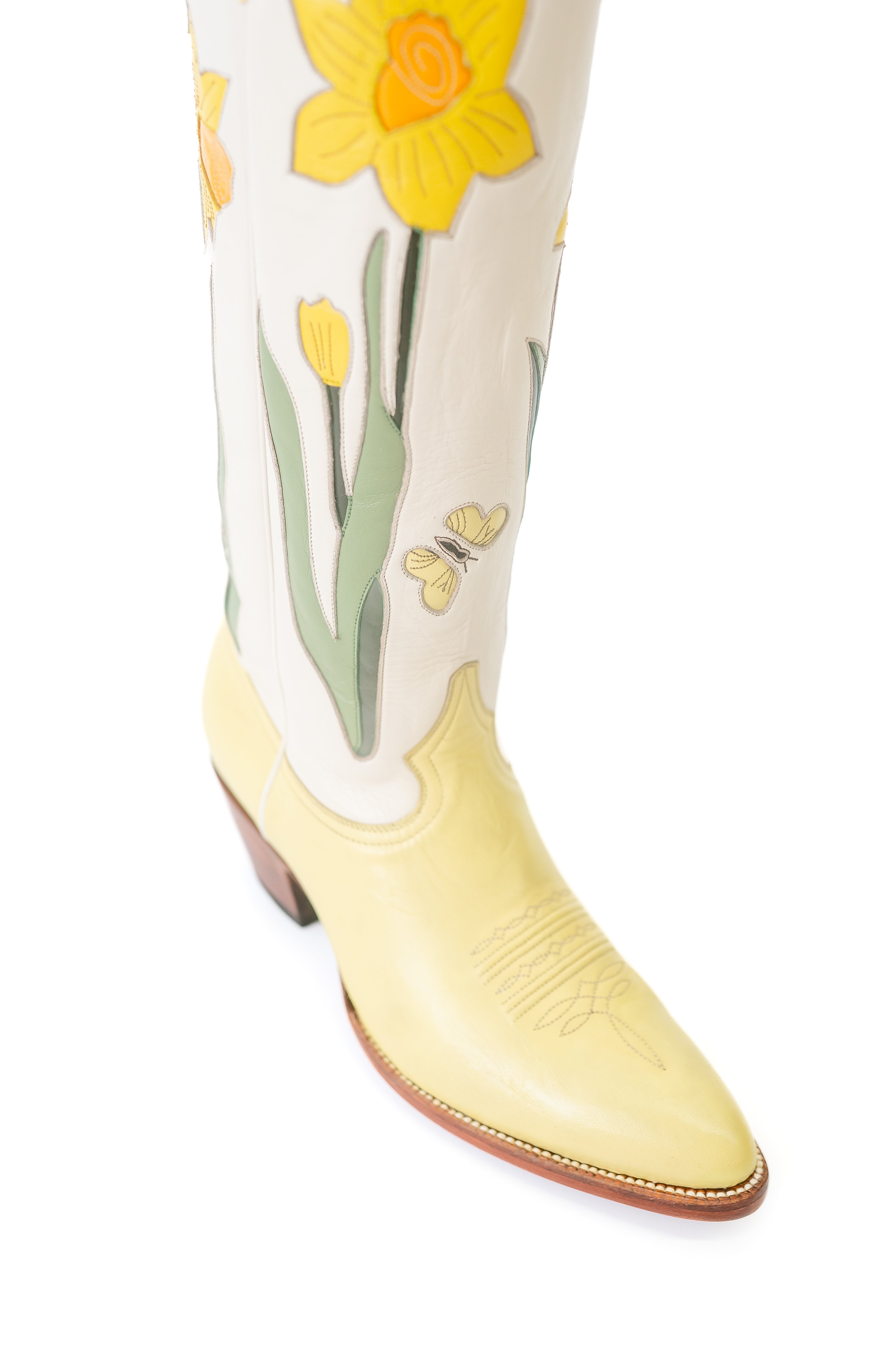 Maes Daffodil Cowgirl Boot in Yellow