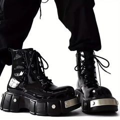 New Cyber Punk Style High Top Chunky Boots