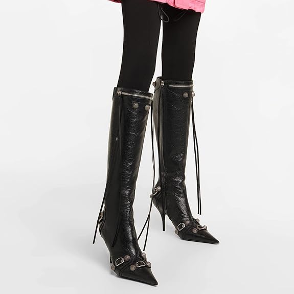 Stiletto Heel Knee High Boots