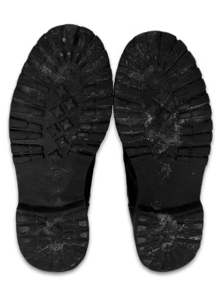 Accordion Zipper Leather Boots Alien