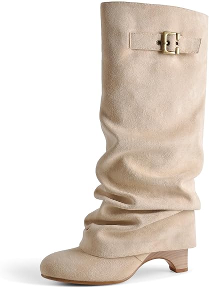 Suede Slouchy Boots