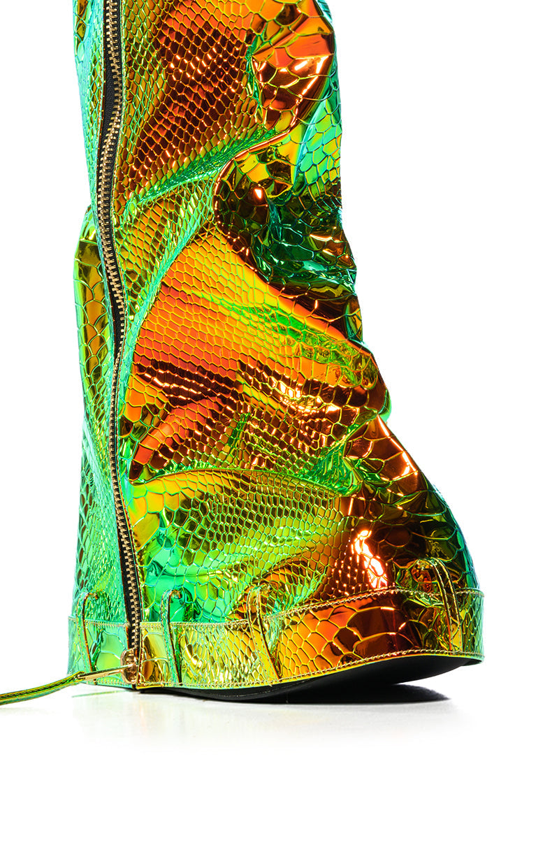 LOXODO MULTI METALLIC FOLD OVER BOOT