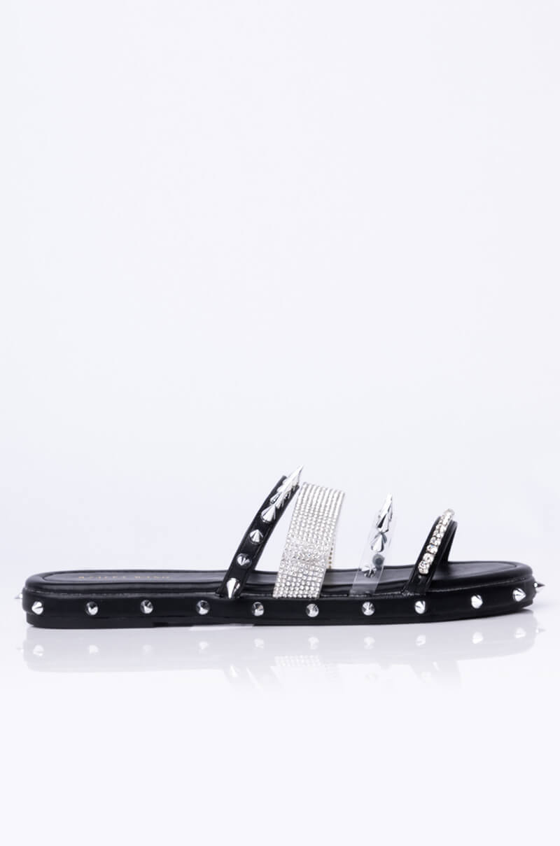 AZALEA WANG BALL SO HARD SLIP ON SANDAL BLACK