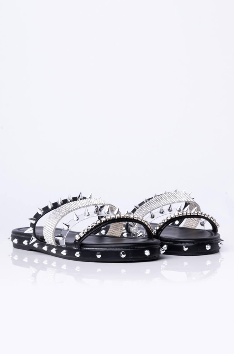 AZALEA WANG BALL SO HARD SLIP ON SANDAL BLACK