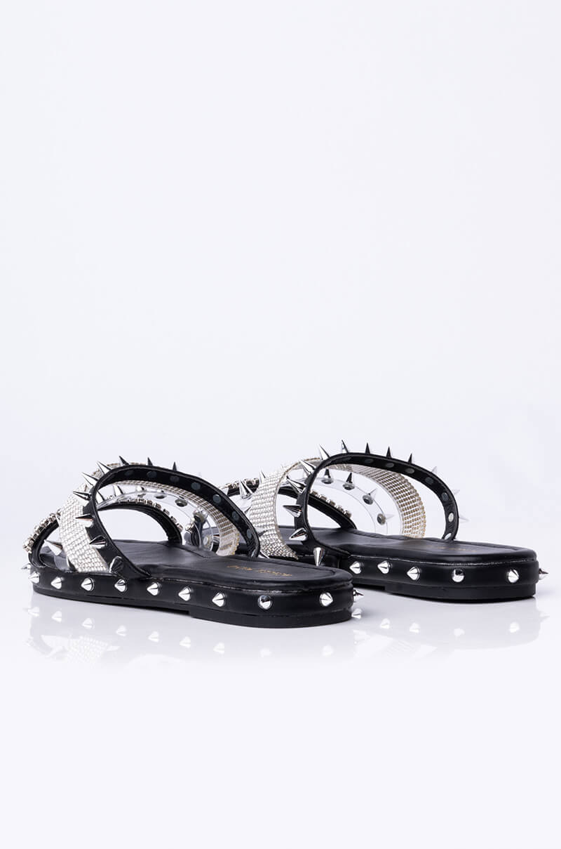 AZALEA WANG BALL SO HARD SLIP ON SANDAL BLACK