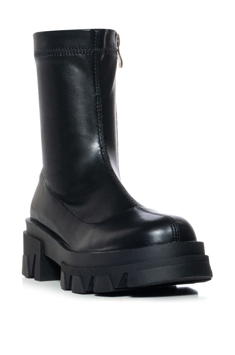AZALEA WANG KNOXTON DENIM BOOT