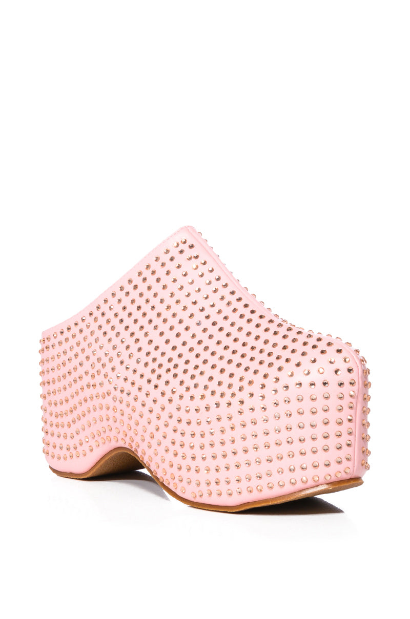 AZALEA WANG MACEY EMBELLISHED CLOG IN PINK