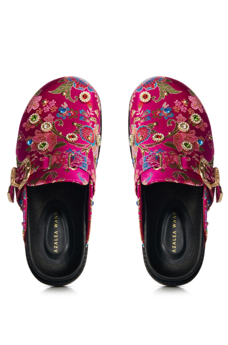 AZALEA WANG QUINBY BROCADE CLOG IN PINK
